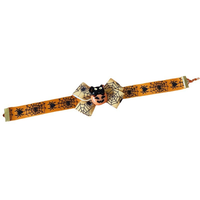 Collier ajustable pour animaux de compagnie avec nœud papillon en polyester, mignon, pour l'hiver et toutes les saisons, idéal pour les fêtes