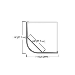 캐비닛 라인 램프 Alu 프로필 채널 압출 <span class=keywords><strong>45</strong></span> 도 벽 각도 LED 스트립 조명 코너 LED 알루미늄 프로파일 - Product Image 6