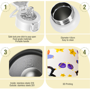 <b>Hot</b> Sale 12oz Leakproof Bpa-free Vacuum Stainless Steel Insulated Water Bottle Cup Mug Children's Back School Boiling Water Safe - Product Image 5