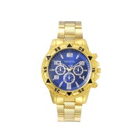 Jam Tangan Quartz Pria Grosir, Kaca Alloy, Dial Tiga Mata, Personalisasi, 42mm, Ketebalan 14mm, untuk Hari Ayah dan Thanksgiving