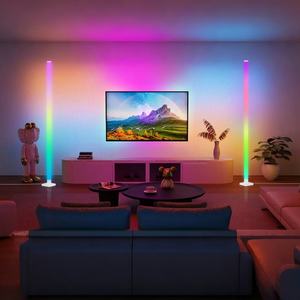 Lampe sur pied intelligente RGB à intensité variable, éclairage d'angle décoratif moderne à LED, lampe sur pied RGB pour la maison, le bureau, le salon - Product Image 1