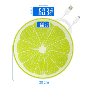 La Mejor báscula de pesaje personal Digital para uso doméstico, vidrio antideslizante con carga USB, precisión de 100g, pantalla LCD grande, batería baja - Product Image 6