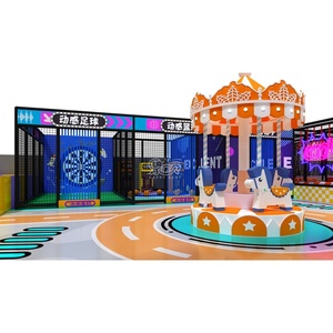 Parque de Aventuras Infantil Comercial Personalizado con Temática Neón, Centro Deportivo con Trampolín y Tobogán Volcánico - Product Image 2