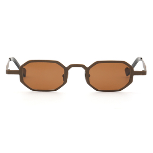 <span class=keywords><strong>Occhiali</strong></span> <span class=keywords><strong>da</strong></span> Sole in Titanio Poligonali 7024, Stile <span class=keywords><strong>Vintage</strong></span> per Uomo e Donna, <span class=keywords><strong>Occhiali</strong></span> <span class=keywords><strong>da</strong></span> Sole Trendy Retrò con Personalità, Montatura Irregolare - Product Image 1