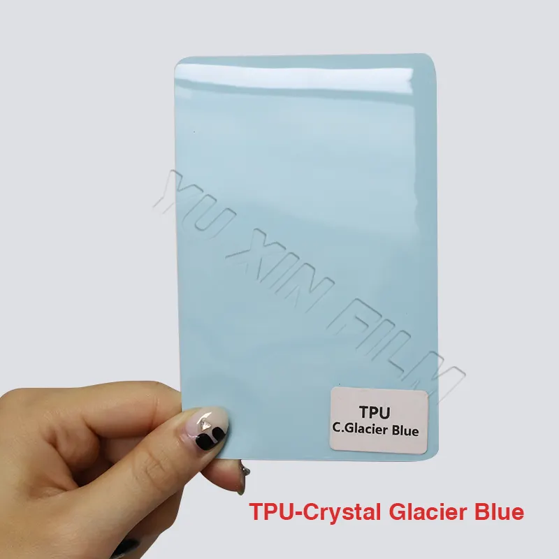 PPF-U Cars Wrap Vinyl Highlight Glacier Blue Car Wrapping Film Car Color Changing Film TPU-Crystal Glacier Blue PPF