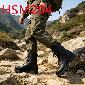 Botas <span class=keywords><strong>de</strong></span> Combate LXG para Montaña, con Suela <span class=keywords><strong>de</strong></span> EVA+Goma para Alivio <span class=keywords><strong>de</strong></span> Presión, Botas Multiusos con Cremallera Lateral en Venta HSM186 - Product Image 6