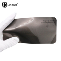 Alta calidad 1,52*18m película de cambio estirable pegatinas de vinilo mate Bull Grey película de envoltura de coche metálica