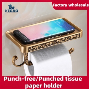 KEGAO Portarotolo da Parete in Alluminio Senza Foratura <span class=keywords><strong>per</strong></span> <span class=keywords><strong>Bagno</strong></span>, <span class=keywords><strong>Porta</strong></span> <span class=keywords><strong>Carta</strong></span> Igienica con Mensola <span class=keywords><strong>Porta</strong></span> Telefono - Product Image 6
