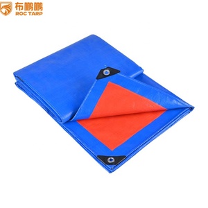 100% PE bạt thân thiện với môi vải thoáng khí cho xe tải ngoài trời không thấm nước màu xanh cam mô hình tráng - Product Image 2