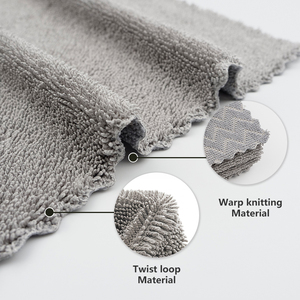 Chiffon de <span class=keywords><strong>nettoyage</strong></span> multifonction en microfibre 460 GSM, sans rayures, double couche, tricoté chaîne, pour la maison, la cuisine et le <span class=keywords><strong>nettoyage</strong></span> des fenêtres - Product Image 3