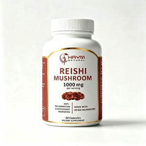 Capsules d'extrait de champignon Reishi 1000mg Ganoderma, stimulant immunitaire, antioxydant, complément alimentaire, OEM disponible - Product Image 1