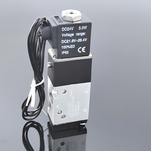 Válvula Solenoide 3V110 DC24V 3.0W con Puerto de 1/4 Pulgada, Válvula de Control de Aire, Funcionamiento a Temperatura Normal, IP65 - Product Image 1