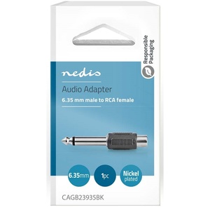 Adaptateur audio mono 6,35 mm mâle vers RCA femelle pour convertisseurs de séparateurs audio-vidéo - Product Image 3