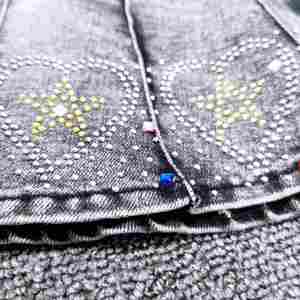 ชุดเสื้อผ้าเด็กผู้หญิงดีไซน์มืออาชีพ คอลเลคชั่นซัมเมอร์ 2022 ชุดยีนส์สำหรับเด็กผู้หญิง - Product Image 3