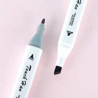 Secolorart 24 couleurs feutre d'alcool double pointe artiste Permanent Art fournitures scolaires Manga croquis marqueurs étudiant cadeau marqueurs stylos