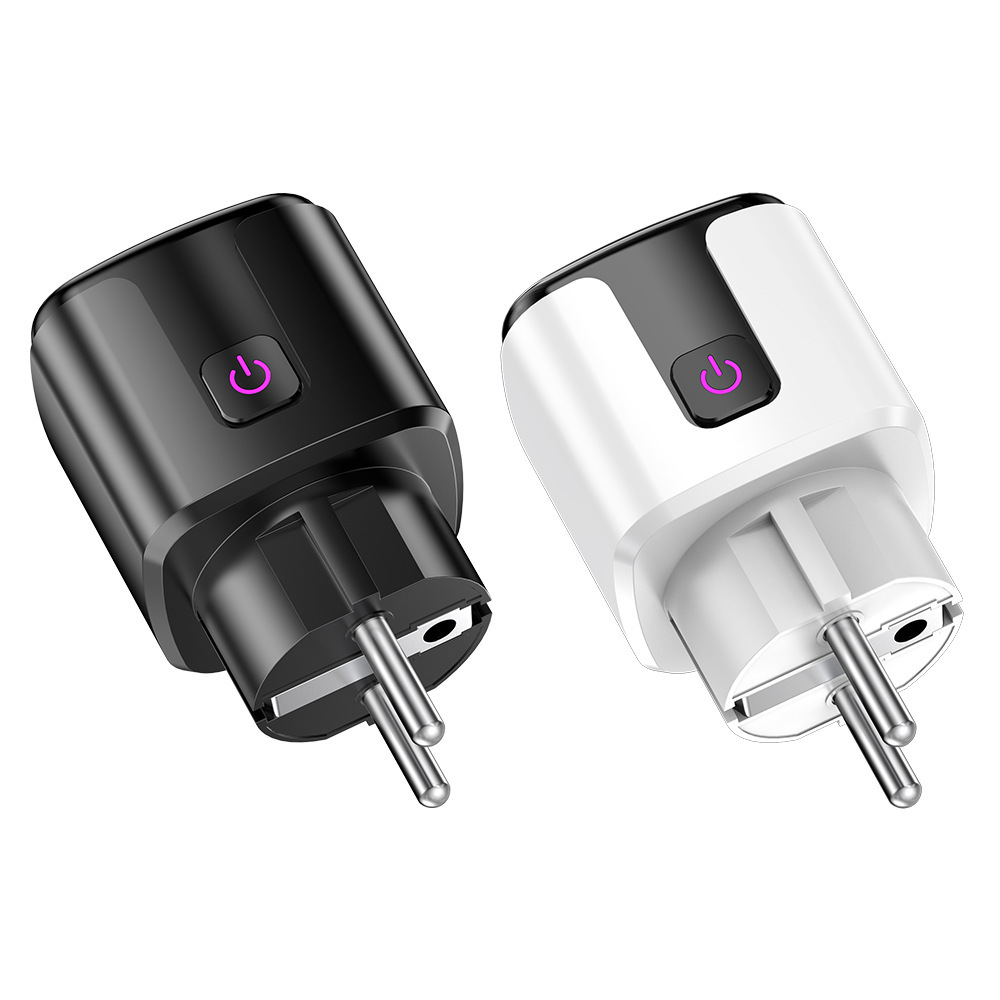 2024 New Tuya WiFi Eu Standard 20A Energy Meter Socket <strong>Smart</strong> <strong>Plugs</strong> Compatible With Alexa Google Alice