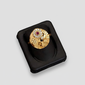 Bague tendance plaquée or avec pierre autrichienne Style élégant et luxueux - Product Image 3