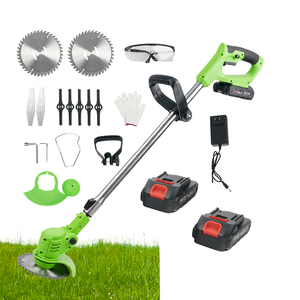 Cordless <b>Brush</b> <b>Cutter</b> Lawn Mower with Metal <b>Blade</b> 24V 1800W Folding & Telescopic Handles 4" Max Cutting Height - Product Image 6