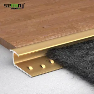 Aluminum Carpet Trims Single Edge End Edge Hot Sale Factory Free Samples Tile Trims Customized Carpet Fastened Edge