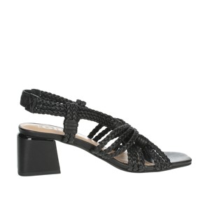 Maliq oro tacco sandali Open Toe quadrati stile alla moda cinturino alla caviglia gladiatore per feste matrimoni estate pelliccia sempreverde - Product Image 4