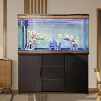 Aquarium Transparent Fermé, Kit de Bassin Écologique pour Poissons, Conteneur pour Betta et Poissons Rouges, Aquarium Domestique pour Salon et Balcon