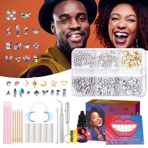Kit professionnel de pierres précieuses pour les dents |   Kit de bijoux dentaires tout-en-un à faire soi-même avec adhésif sûr, cristaux scintillants et guide vidéo étape par étape - Product Image 1