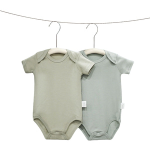 Body de Manga Corta de Color Sólido para Bebé, 100% Algodón, Mameluco Unisex para Recién Nacido, Mono para Bebé de 0 <span class=keywords><strong>a</strong></span> 18 <span class=keywords><strong>Meses</strong></span> - Product Image 2