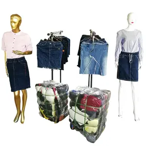 Ltd Kleidung Winter Frauen UK Bundle Koreanisches Kleid Gebrauchte Kleidung In Bale Damen Jeans Rock Gebrauchte Kleidung