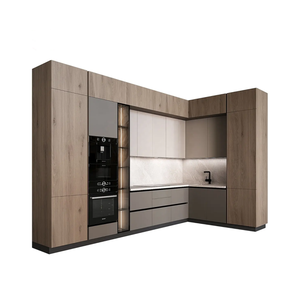 خزانات قاعدة مجموعة كاملة من الخشب بالجملة عالية الجودة للبيع الساخن شقة حديثة صديقة للبيئة صلبة - Product Image 3