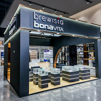 Solución para Stands de Ferias Comerciales, Diseño Personalizado de Alta Gama, Stand de Exhibición de 20 por 20 Pies para Ferias y Eventos