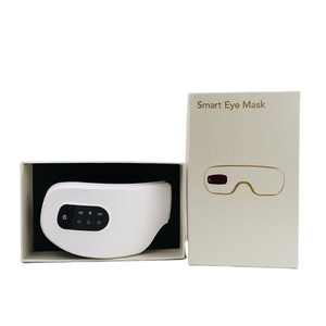 Masque de massage oculaire portable avec chaleur et vibrations pour soulager la fatigue et apporter des soins aux yeux par compresse chaude - Product Image 1
