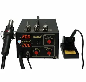 KADA 852D+ Dual-Purpose Dual Digital Hot Air Gun Electric Soldering Iron Two In One Anti-Static Soldering Station