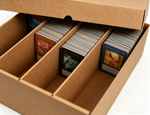 Custom <b>Cardboard</b> Trading Card <b>Storage</b> <b>Box</b> Divider Tray Sports Card Organizer Case for Bulk Collection - Product Image 2