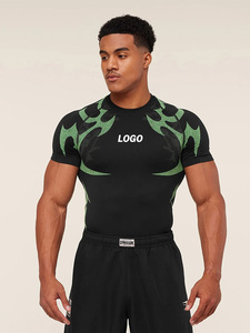 Camiseta Deportiva de Secado Rápido para Hombre con Logotipo Personalizado, Transpirable, Elástica en 4 Direcciones, Manga Corta para Correr y Entrenamiento en el Gimnasio - Product Image 5