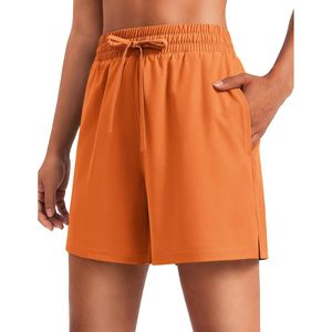 Shorts Deportivos FOXA para Mujer, de Secado Rápido, Cintura Alta, con Bolsillos, para Gimnasio y Entrenamiento, con Cordón Ajustable - Product Image 1