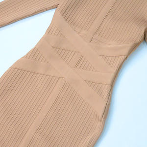 Vestido Ajustado de Manga Larga para Mujer, Sexy, con Vendaje, Vestidos de Mujer Casuales, Baratos, para Fiesta, Noche, Graduación, Eventos Formales - Product Image 5