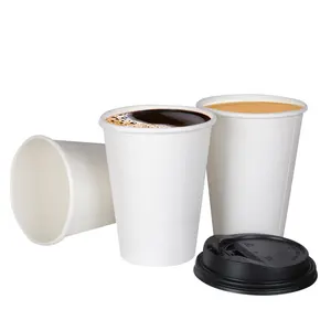 fornitore della cina tazza di carta calda PLA copertura personalizzare la stampa è il supporto con copertura in plastica