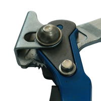 Pince de serrage à cliquet robuste en acier inoxydable pour table de soudage, base à surface plane, réglable en pouces 140 mm, pour l'assemblage de colliers de serrage de tuyaux