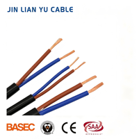 Câble enroulé torsadé RVV étanche, modèle IE4, isolé, gaine en caoutchouc, 24 AWG, 450V/750V, en cuivre, pour moteurs submersibles et puits profonds