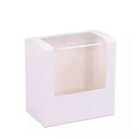 Vente en gros Emballage de boîte-cadeau pour casquette de baseball en papier avec fenêtre transparente en PVC