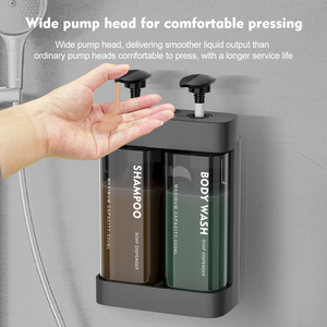 Dispensador de Jabón de Espuma al por Mayor de Fábrica, Material ABS, Botella Manual para Lavado de Manos, Montado <span class=keywords><strong>en</strong></span> la Pared, Contenedor de Champú y Loción para Baño - Product Image 3