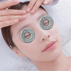 Masque pour les yeux en silicone personnalisé avec logo rond en acier inoxydable, nouveau design, réutilisable, <span class=keywords><strong>patch</strong></span> pour les yeux en marbre glacé - Product Image 1