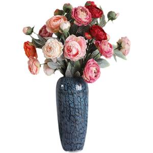 Bouquet de fleurs de pivoine artificielles en soie, haute simulation, style vintage, pour la décoration de la maison et des mariages - Product Image 5