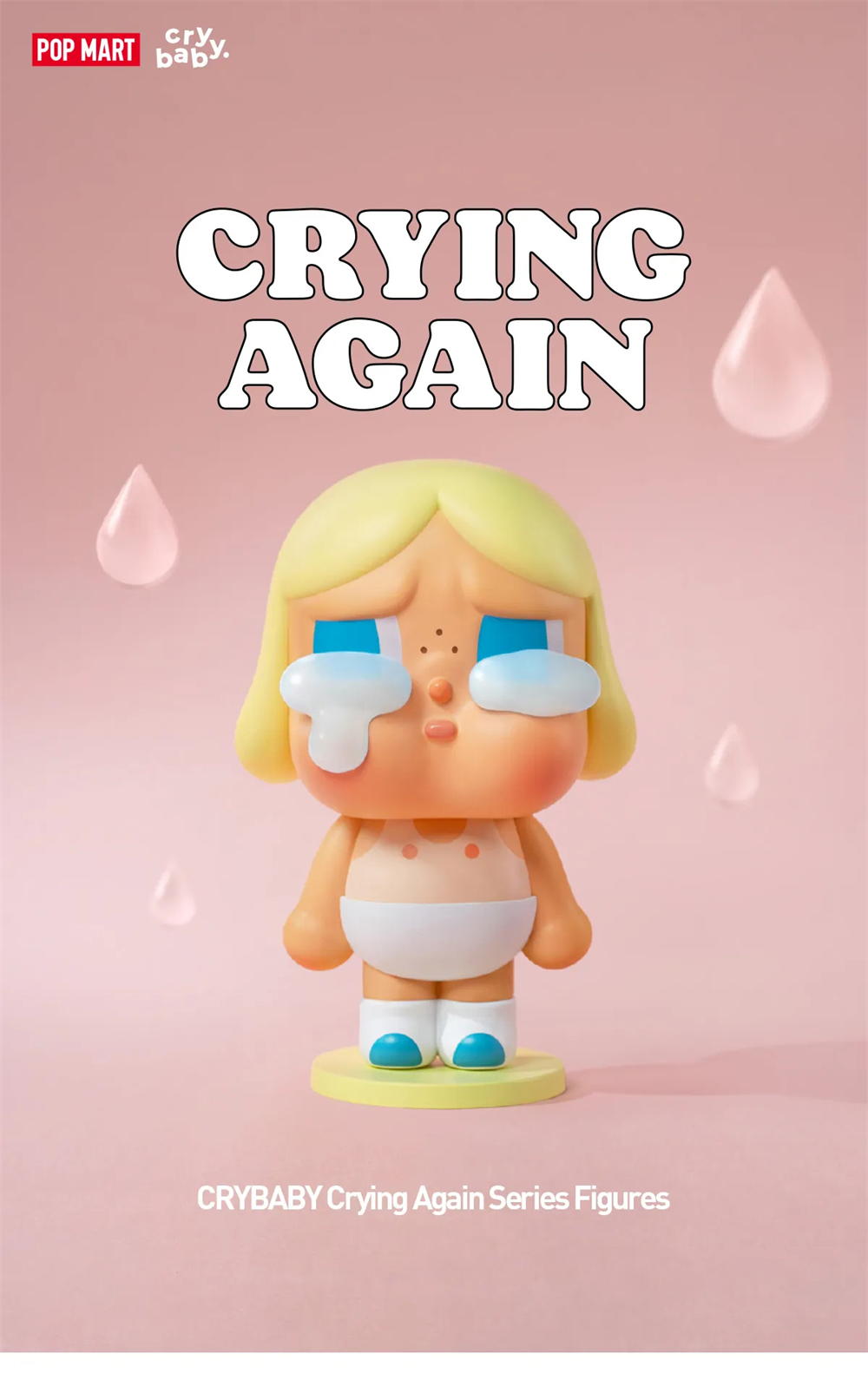 POPMART Crybaby Crying Again Series Blind Box Random Design Action