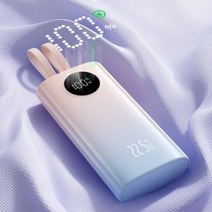 Cadeaux personnalisés avec logo, chargeur portable, batterie externe avec câble, 10000 mAh, PD 22,5 W, charge rapide, petite batterie externe pour Android - Product Image 3