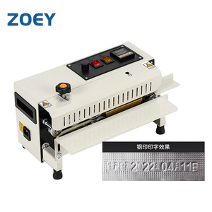 เครื่องซีลแบบตั้งโต๊ะ ZOEY FR400 เครื่องซีลฟิล์มกึ่งอัตโนมัติแบบต่อเนื่อง เครื่องซีลถุงพลาสติก เครื่องรัดสายรัด - Product Image 4