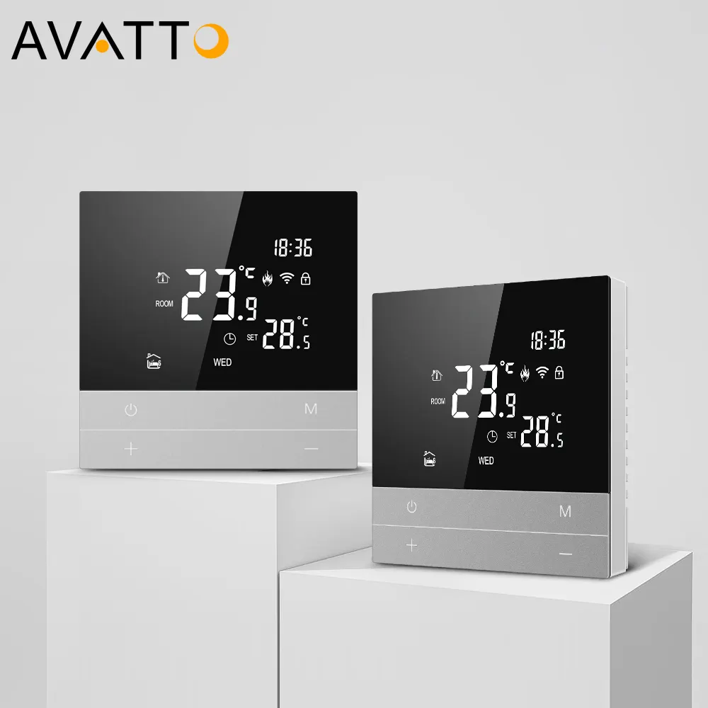 Avatto Tuya Wifi Thermostat intelligent contrôleur de chauffage au sol électrique chauffage au gaz de l'eau Thermostat numérique programmable