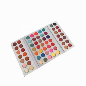 Nouveauté Palette de fards à paupières vegan sans cruauté 63 couleurs Mat Paillettes Multi-usages Palette de maquillage finition métallisée Vente en gros - Product Image 6