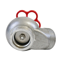Robinet d'angle en aluminium 2 pouces BSP mâle pour hydrant d'incendie