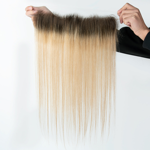 ท็อปเปอร์ผมแท้รัสเซีย Yuanzhen Hairline Front Toppers พร้อมเชือกผูกสำหรับผู้หญิง  ขนาด 13x2 นิ้ว  แบบลูกไม้ด้านหน้า - Product Image 5